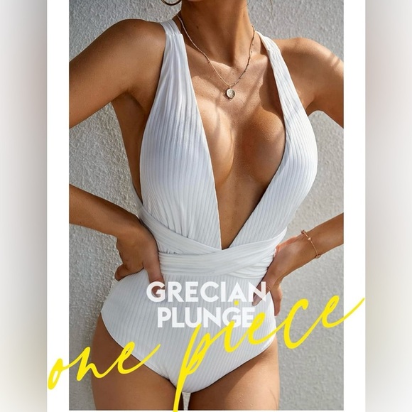 Swimsuit High Waisted Bathing Suit Monokini Floral Print Cutout Racerback Zip Up - Picture 3 of 8